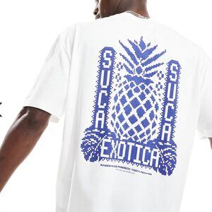 🐈Asos Oversized T-Shirt Pineapple Back Print XL